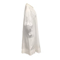 Load image into Gallery viewer, Simone Rocha White Cotton Long Puff Sleeve Dress with Pearl Detail
