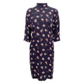 Load image into Gallery viewer, Comme des Garcon Navy Blue Daisy Print Dress
