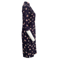 Load image into Gallery viewer, Comme des Garcon Navy Blue Daisy Print Dress
