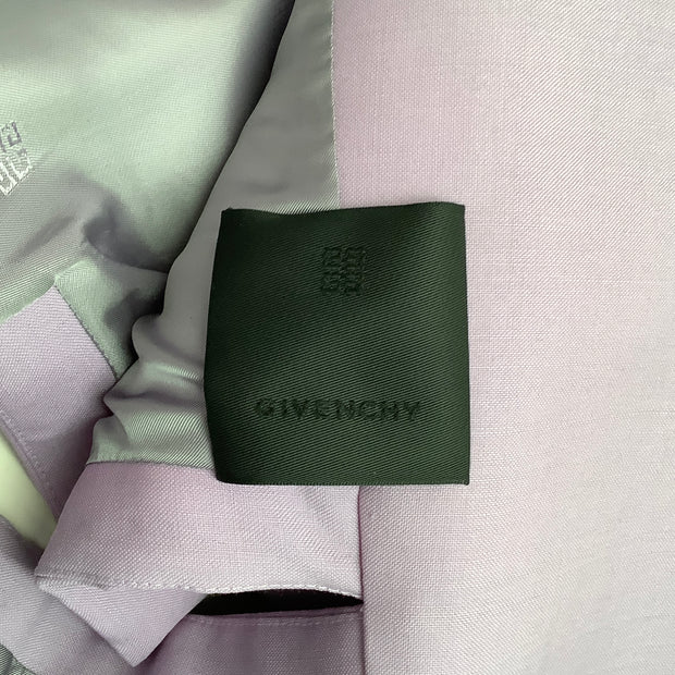Givenchy Lilac Wool Cut Out Detail 2 Piece Suit