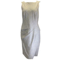 Load image into Gallery viewer, Narciso Rodriguez Grey Sleeveless Plaid Wool Dress
