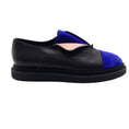 Load image into Gallery viewer, Marie Laffont Black/Blue Colorblock Flats
