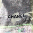 Load image into Gallery viewer, Chanel Green / Purple Leaf Design Square Scarf/Wrap
