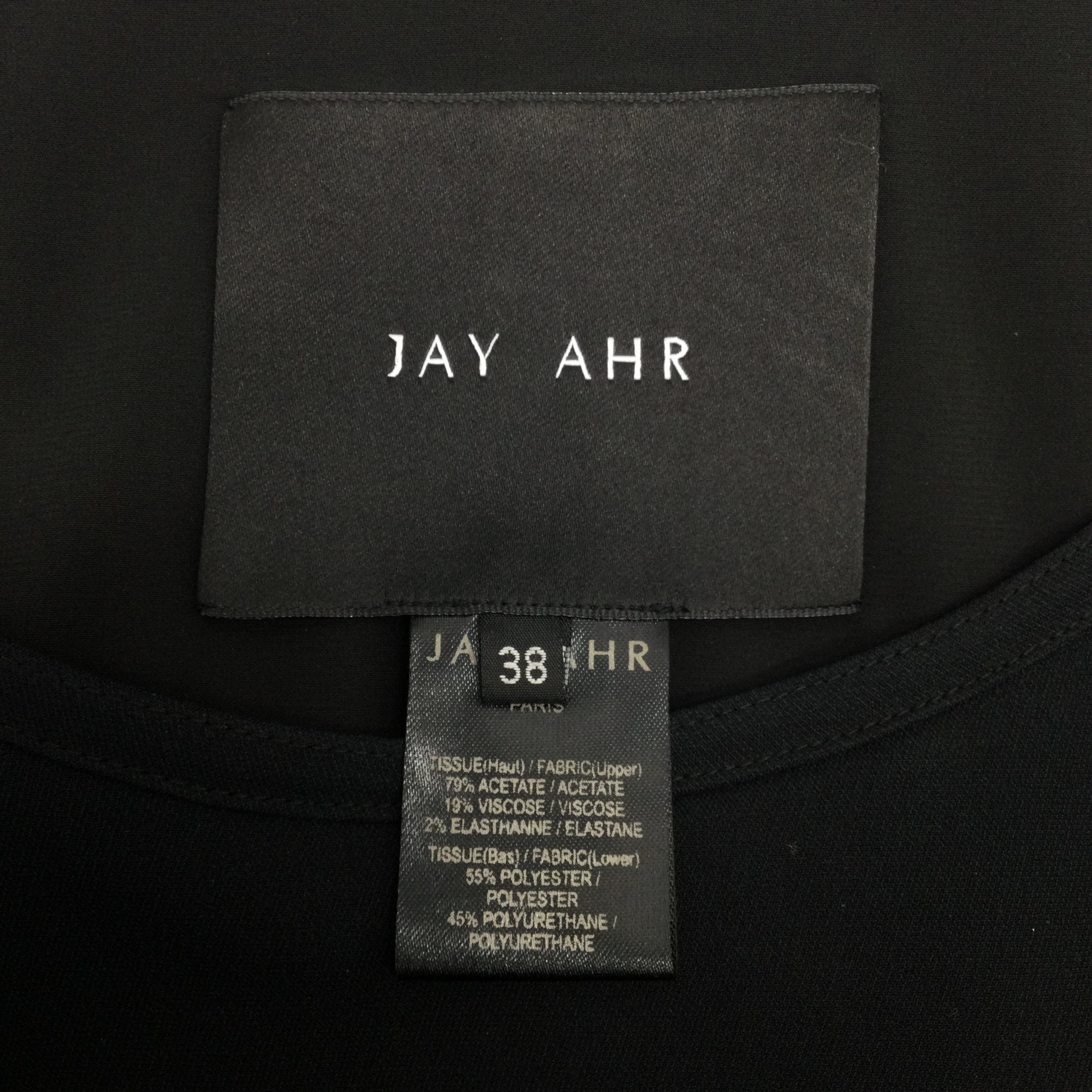 Jay Ahr Black Studded Leather Pleated Drop Waist Casual Dress