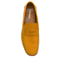 Load image into Gallery viewer, Prada Men's Mustard Crocodile Leather Driving Loafers
