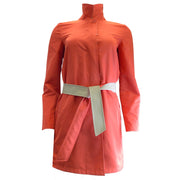 Loro Piana Beige / Orange Jaylon Belted Reversible Windbreaker Coat