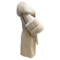 Load image into Gallery viewer, Fleurette Fawn Belted Fox Fur & Wool Coat
