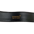 Load image into Gallery viewer, Chanel 1993 Turquoise and Gripoix Black Leather Belt
