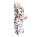 Load image into Gallery viewer, Erdem White Multi Emma Bird Blossom Print Half Sleeve Shift Dress
