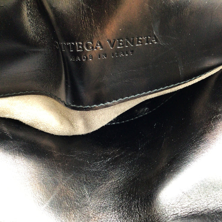 Bottega Veneta Tiina Tie-dye Large Grey Crocodile Skin Leather Satchel
