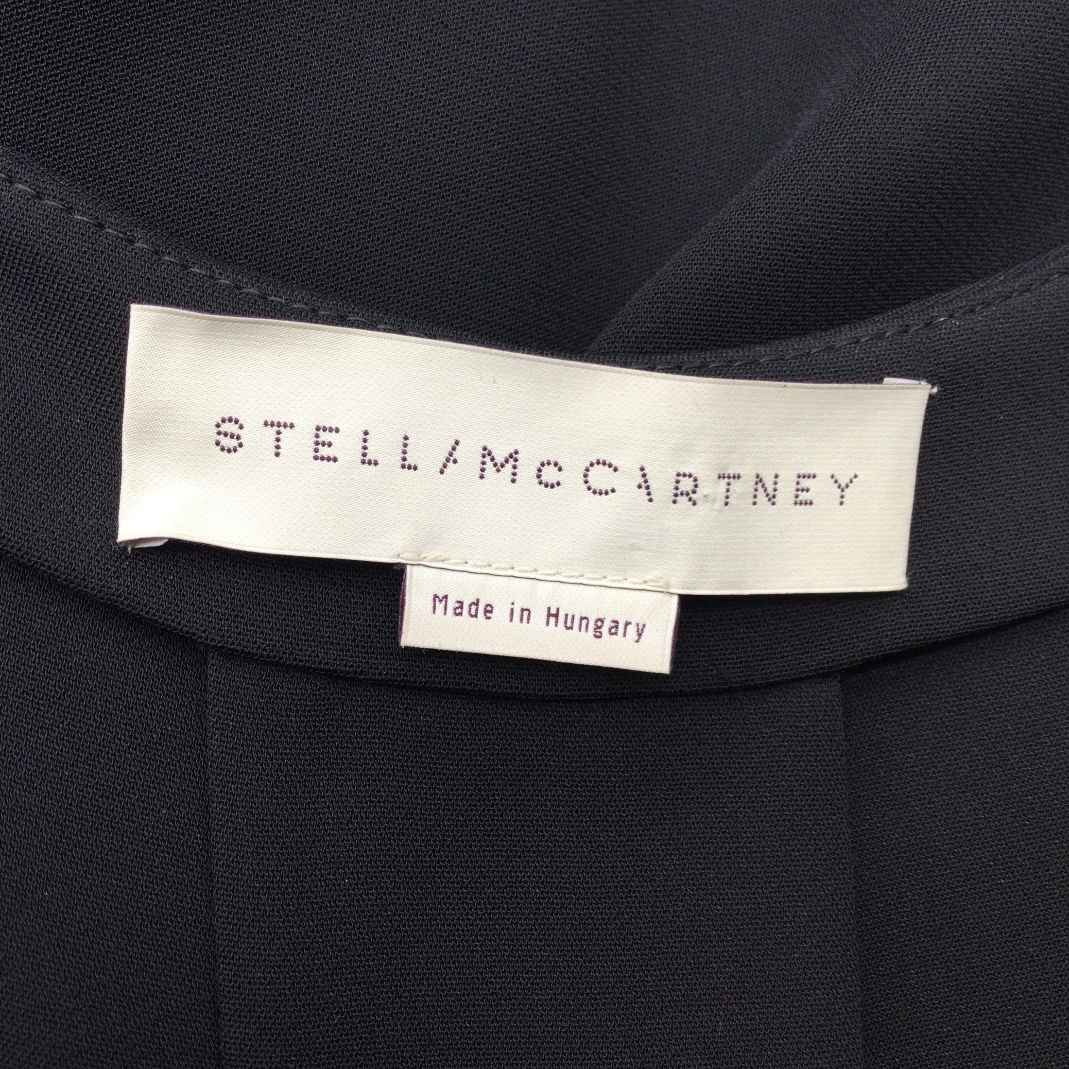Stella McCartney Black Sleeveless Silk Dress