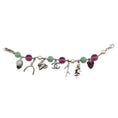 Load image into Gallery viewer, Chanel Silver Green/Purple Beaded Woodland Charm Fall 2005 Bracelet
