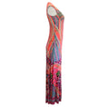 Load image into Gallery viewer, Camilla Pink Multi Printed Crystal Embellished Maxi Dress

