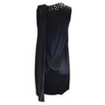 Load image into Gallery viewer, Thomas Wylde Black Studded Sleeveless Asymmetrical Silk Dress
