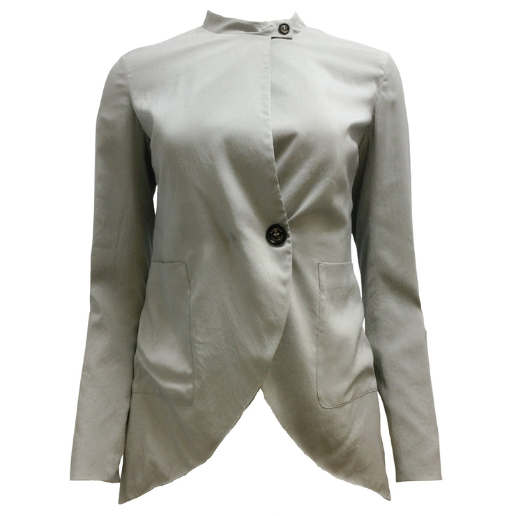 Brunello Cucinelli Grey Silk Jacket / Blazer