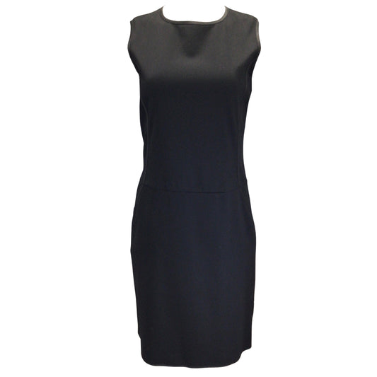 Jil Sander Navy Collection Black Sleeveless Wool Dress