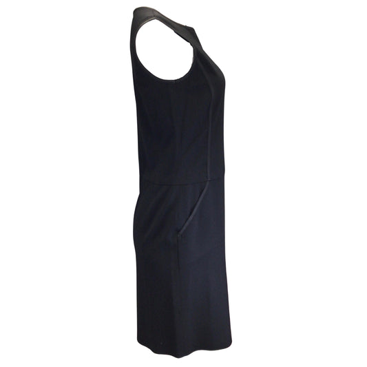 Jil Sander Navy Collection Black Sleeveless Wool Dress