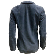 Susan Bender Blue Suede Leather Blazer / Jacket