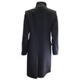 Load image into Gallery viewer, Fleurette Black Mid-Length Two Button Cashmere Coat

