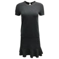 Load image into Gallery viewer, Brunello Cucinelli Charcoal Grey Sleeved Cotton Short Casual Dress
