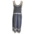 Load image into Gallery viewer, Dodo Bar Or Black / White Fringed Embroidered Sleeveless Cotton Dress
