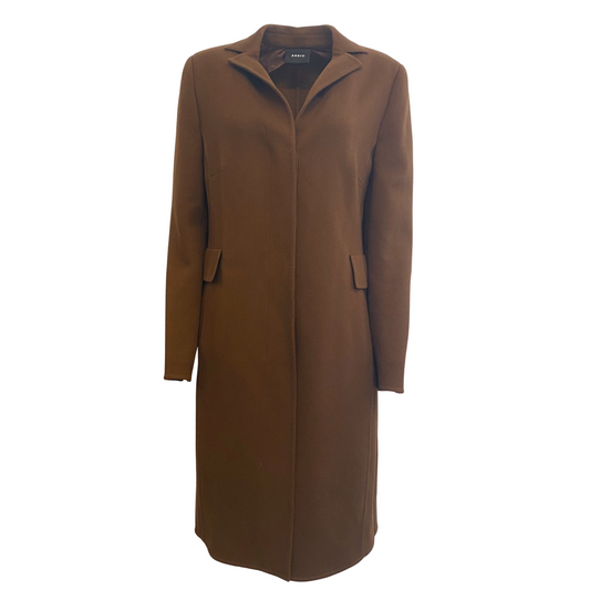 Akris Brown Cashmere Classic Coat
