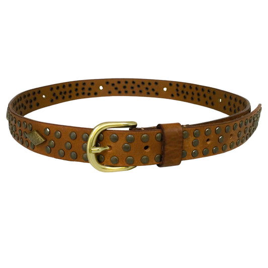 Isabel Marant Brown Studded Leather Belt