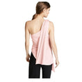 Load image into Gallery viewer, Brandon Maxwell Pink Fan Pleated One Shoulder Top

