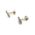 Load image into Gallery viewer, David Yurman Sterling Silver Cable Cuff Links
