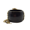 Load image into Gallery viewer, Chanel Black Lion Chain Gold Cuff Bracelet
