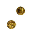 Load image into Gallery viewer, Chanel Gold Metallic Logo Clip On Earrings
