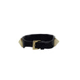 Load image into Gallery viewer, Valentino Black Gold Large Rockstuds Bracelet
