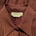 Load image into Gallery viewer, Gabriela Hearst Brown Wool Pleated with Belt Work/Office Dress
