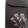 Load image into Gallery viewer, Hermès Jige Floral Detail Dark Brown Leather Clutch
