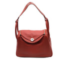 Load image into Gallery viewer, Hermès Lindy 2008 Rouge Togo Leather 30cm Shoulder Bag

