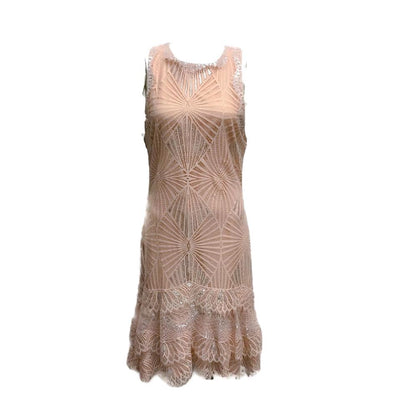 Jonathan Simkhai Nude/Silver Lace Dress