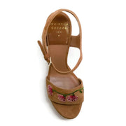 Laurence Dacade Camel Pearla Embroidered Platforms