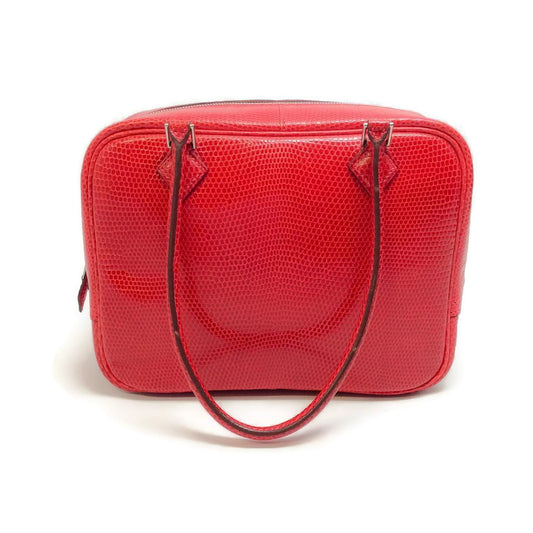 Hermès Plume 20 2006 Rouge Veranus Niloticus Satchel