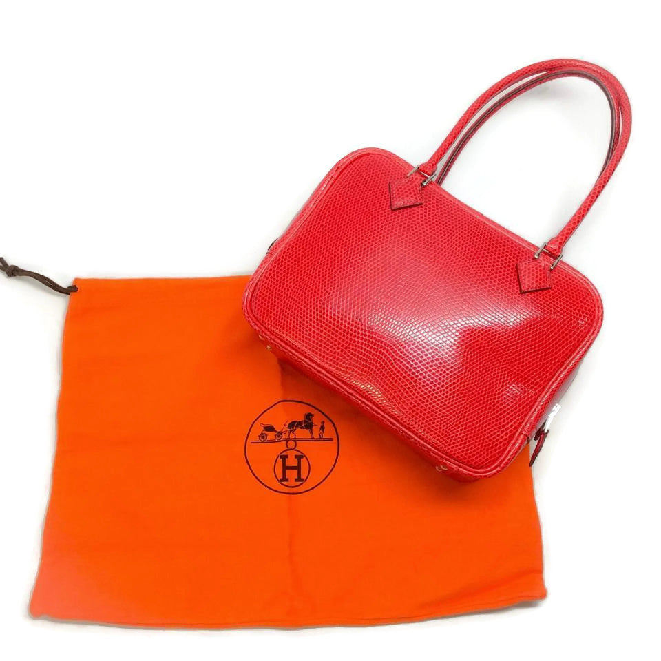 Hermès Plume 20 2006 Rouge Veranus Niloticus Satchel