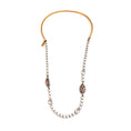Load image into Gallery viewer, Nina Ricci Gold / Pink Crystal Necklace
